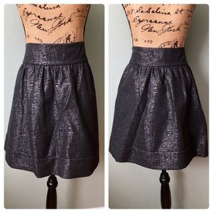 NWT Club Monaco size 12 black brocade bubble skirt